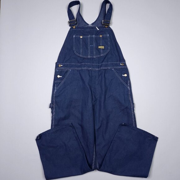 Toughskins Union Made Workwear Overalls 59" Length From Top Of Strap To Hem - Picture 1 of 11